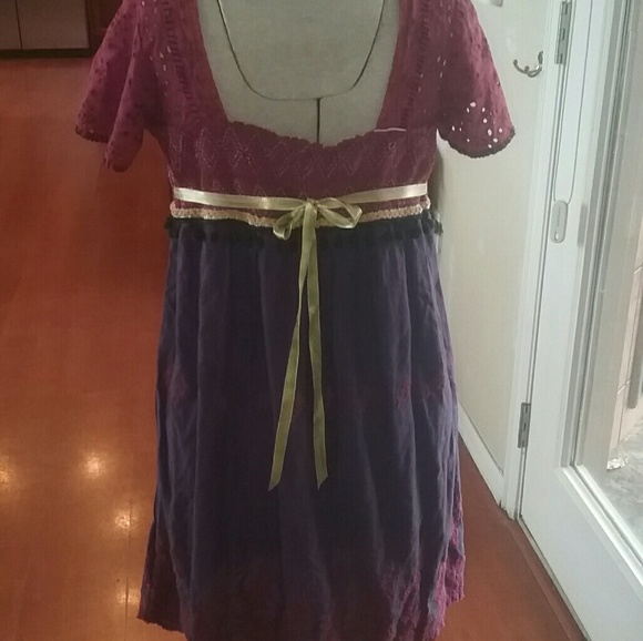 Free People empire waist dress size m - Picture 5 of 6